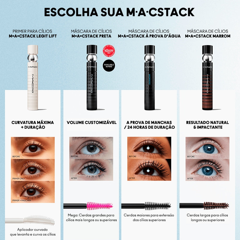 MÁSCARA DE CÍLIOS STACK M·A·C