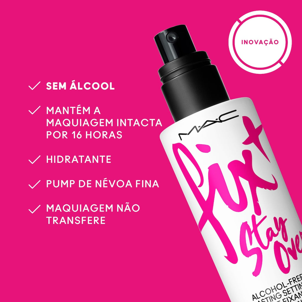 SPRAY FIXADOR DE MAQUIAGEM M•A•C FIX+ STAY OVER